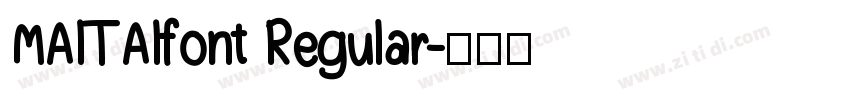 MAITAIfont Regular字体转换